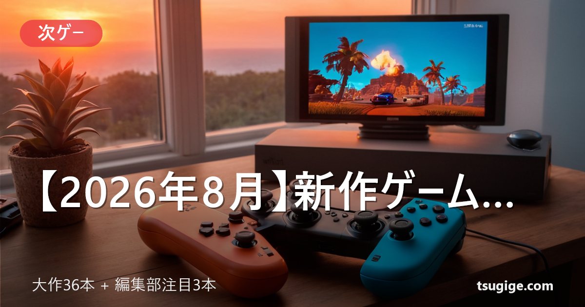 【2026 年 8 月】新作ゲーム発売スケジュール完全ガイド
